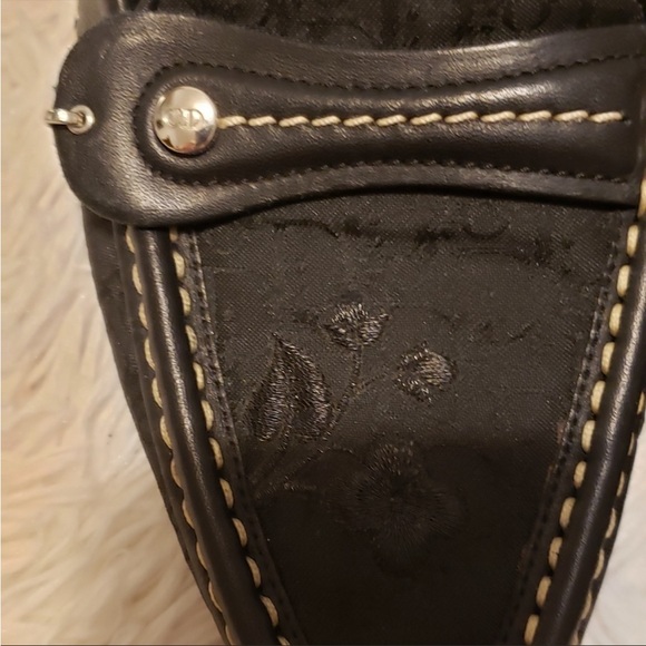 Black Dior flat / loafers with embroidery detail - Picture 5 of 7